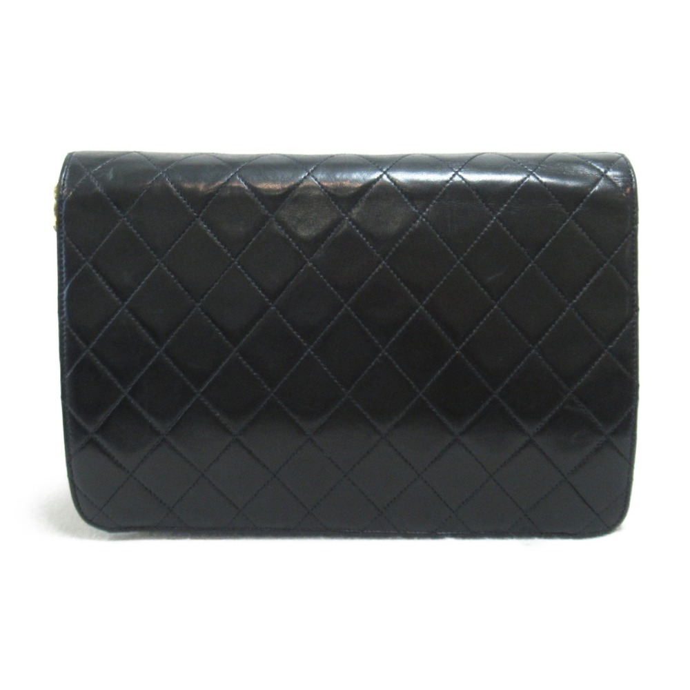 Chanel Matelasse Lock Bag Black Push